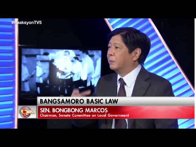 Sen. Bongbong Marcos - TV interview with Luchi Cruz-Valdes on "Reaksyon" (Part 2)