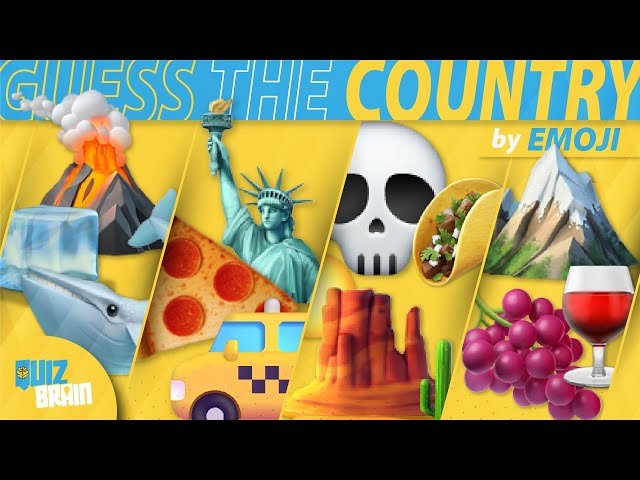 Can You Guess 30 Countries Using Emoji? 🌍🔍 | Emoji Country Quiz