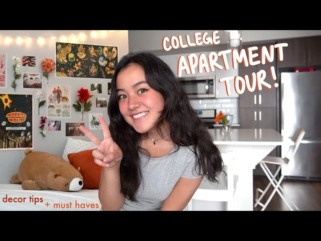 College APARTMENT TOUR + move in vlog!!