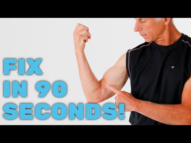 Fix Biceps Tendonitis or Strain in 90 Seconds, At Home- Self Treatment, Follow Video