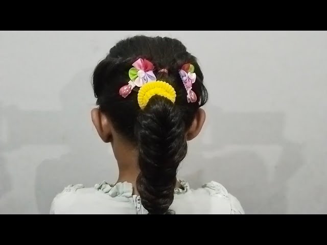 Khajuri chutiya banane ka tarika / How to do easy fishtail braid