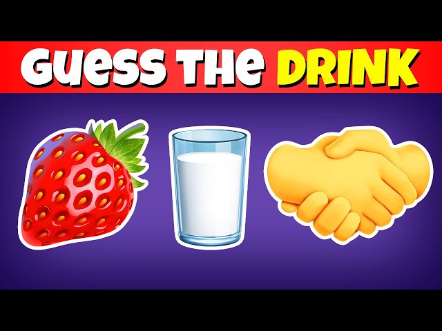 🍕 🥤Guess the Word by Emoji - FOOD & DRINK Edition🍔🍹 | Emoji Quiz 2024