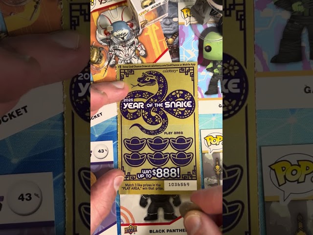 🐍💰 Year of the Snake: Strike it Rich with CA Scratcher! 🐍💰 (Video 45) #scratchers #lottery