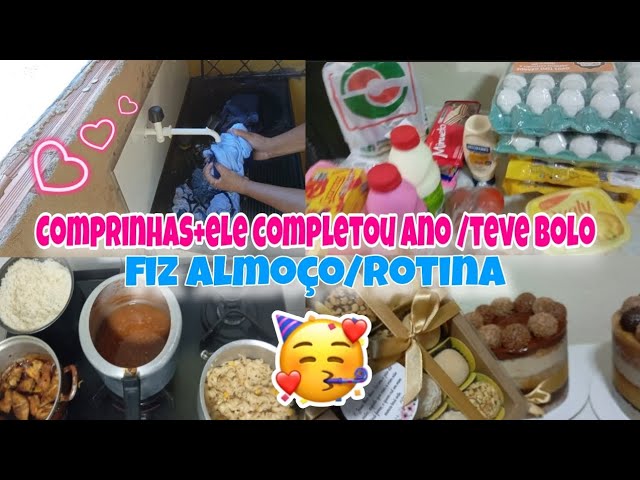 COMPRAS DE SUPERMERCADO||COMPREI BOLO PRA ELES🎂||ROTINA ✨