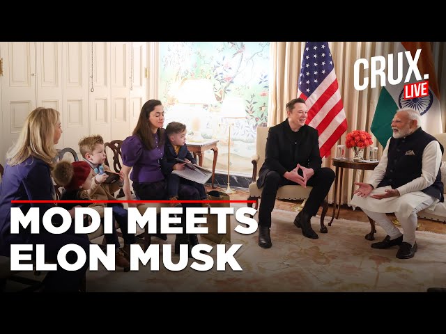 LIVE Indian Prime Minister Modi Meets Musk And His Kids | Modi In USA | Modi US Visit | Starlink