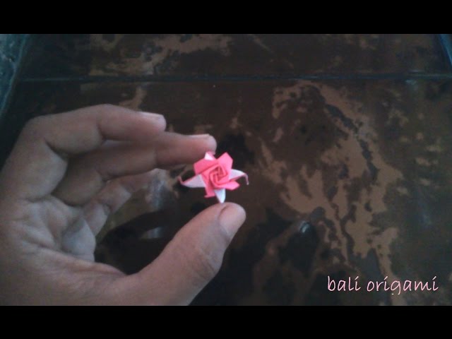 How to make Origami flower rose ( Origami Rose )