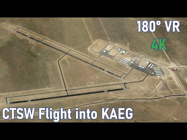 3D 4K VR 180 degree CTSW Landing into Double Eagle (KAEG) Albuquerque, NM