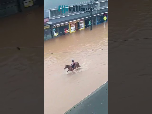 Flooding situation in Ba Town #fyp #weather #fiji