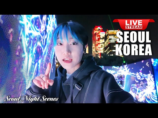 Live Seoul Korea 🇰🇷 2025 Happy New Year Festival Seoul Hangang Park Street Walking Tour ソウルライブ 서울라이브