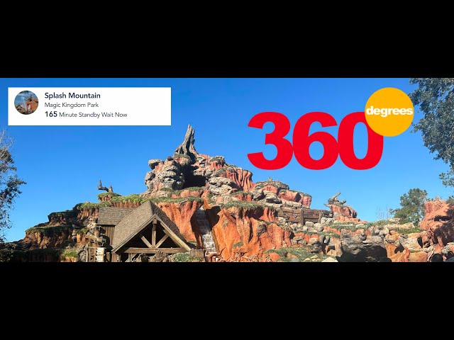 Splash Mountain In Magic Kingdom 360 Degree Full Experience: January 2023 #splashmountain #360vr