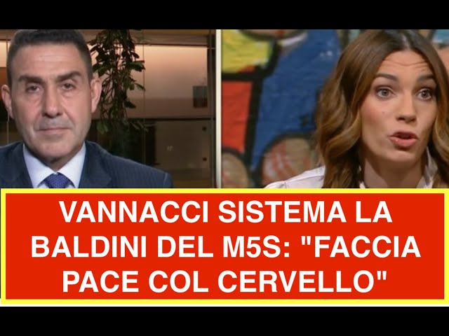 VANNACCI SISTEMA LA BALDINI DEL M5S: "FACCIA PACE COL CERVELLO"