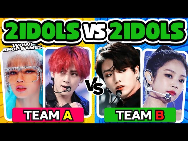 SAVE ONE TEAM: 2 IDOLS vs 2 IDOLS ✨ SAVE ONE KPOP IDOL | WOW KPOP GAMES | KPOP QUIZ 2024