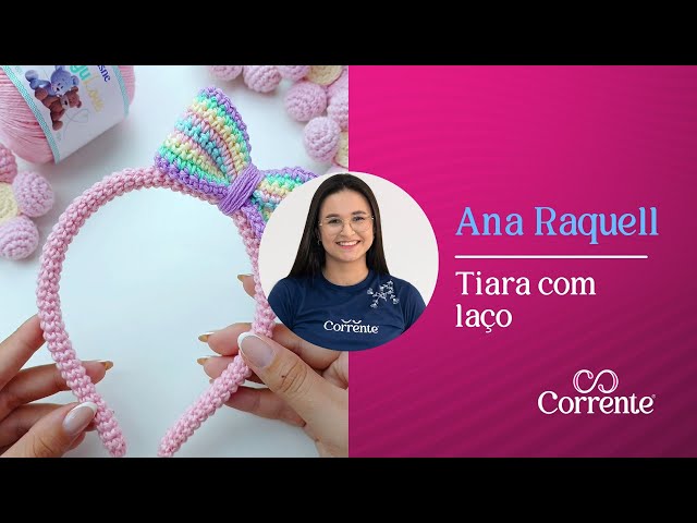 Tiara com laço | Amigurumi