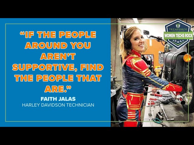 Women Techs Rock | Faith Jalas - Harley Davidson Motorcycle Technician