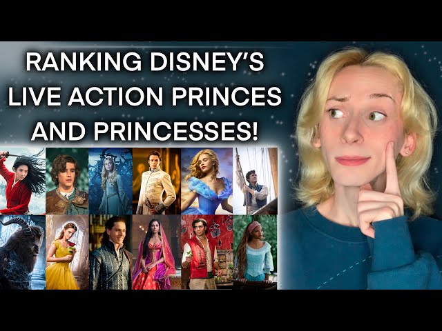 RANKING DISNEY'S LIVE ACTION PRINCES AND PRINCESSES! 🧜🏽‍♀️🦋🥀 with Nicky Marra!