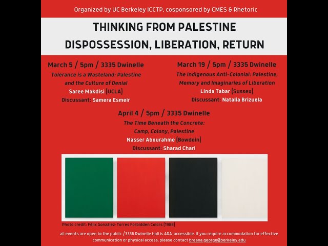 "The Indigenous Anticolonial: Palestine, Memory, and Imaginaries of Liberation" by Linda Tabar