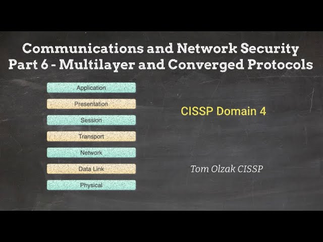 Communications and Network Security Part 6 – Multilayer and Converged Protocols