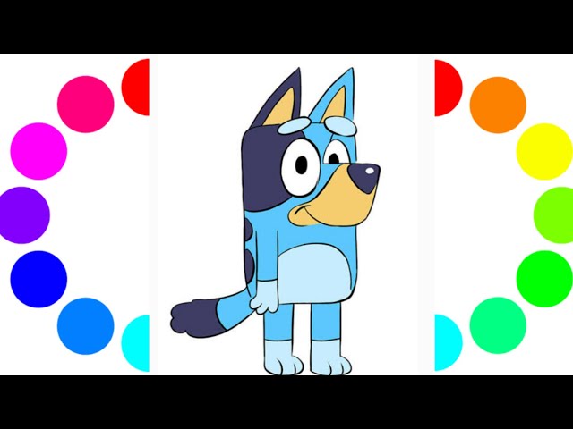 How to Draw Bluey-Easy Step-By-Step