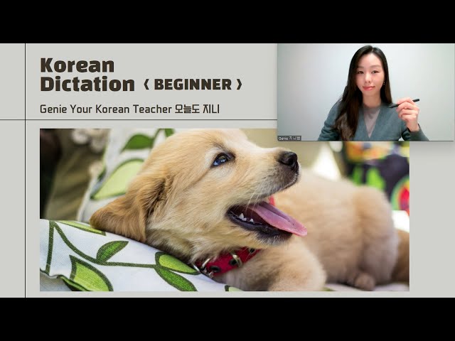 23. [Korean Dictation Practice] BEGINNER (Practice Korean only in 10 minutes!)