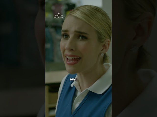 A self-aware working queen #AmericanHorrorStory #EmmaRoberts