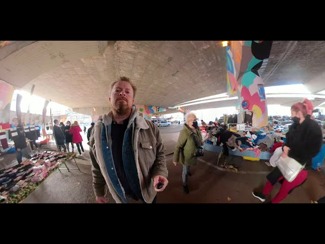 travel adventures in Barcelona. 360 travel film. street market and urban art. part 2.