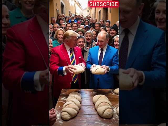 Leaders Trump and Putin are making bread #ai #technology #putin #trump #shorts