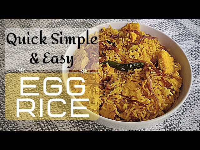 Egg Rice | Easy Masala Egg Rice | Spicy Egg Rice | Restaurant Style Egg Fried Rice | Egg Fried Rice