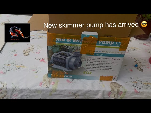 New skimmer pump and modification #koi #pondmaintenance #pondfilter