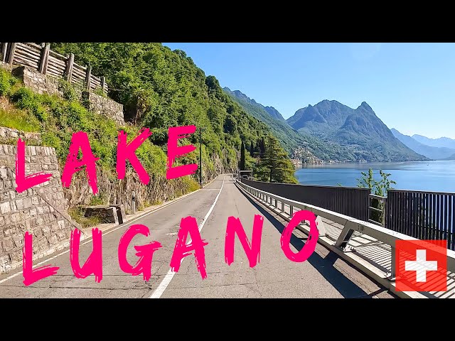 drive from LUGANO switzerland to PORLEZZA italy [4K]