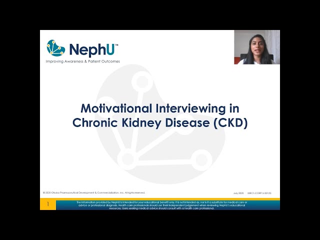 NephU - Motivational Interviewing In Chronic Kidney Disease