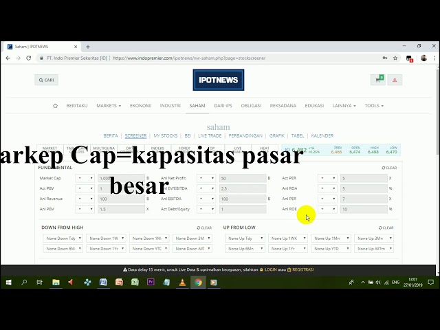 cara mencari saham terbaik dan bagus