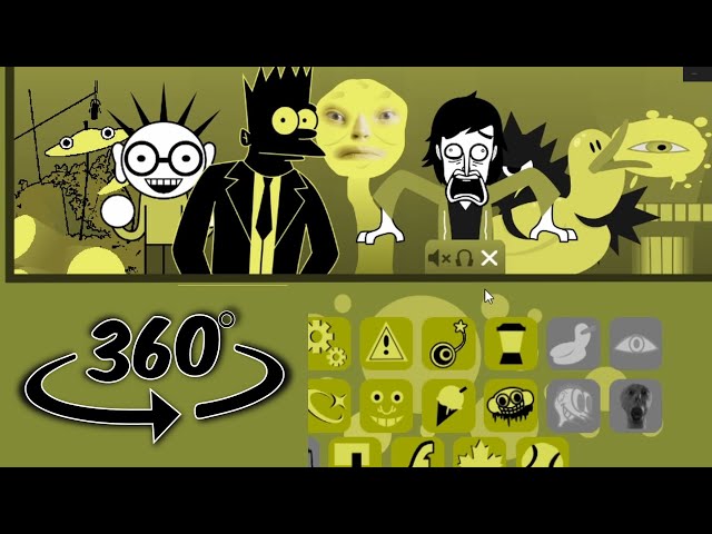 Incredibox Sprunki - mustard color version 360 vr video