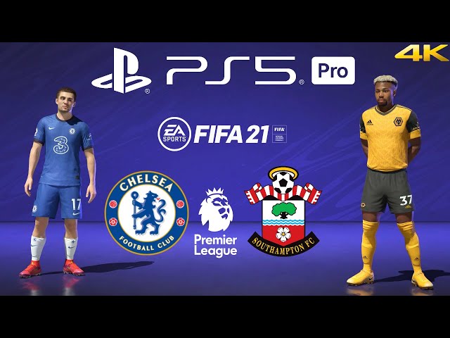 FIFA 21 PS5 PRO - Chelsea x Wolves - England Premier League 2024/2025 - Full Match Today [4k]