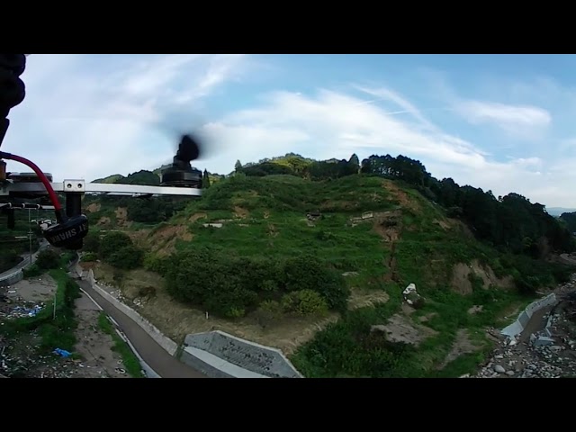 九州北部豪雨災害　朝倉市志波平榎集落ドローン３６０度空撮映像