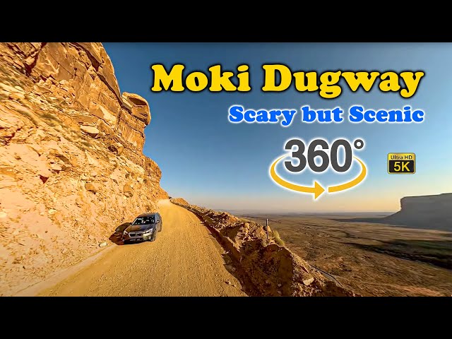 VR 360 5K Moki Dugway Complete Drive Up Utah State Route 261 Scenic Switchbacks 2021 09 07