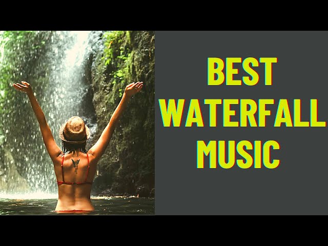 relaxing waterfall sounds for sleeping with music | relaxing music sleep waterfall