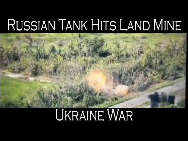 Ukraine War: This Footage Shows Russian Tank Hits Land Mine | War In Ukraine