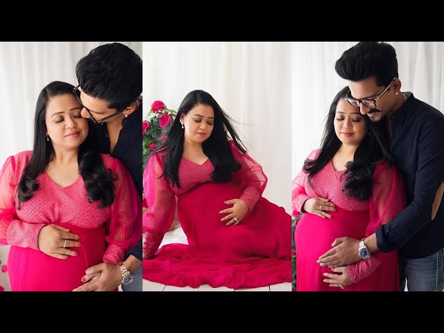 Laughter Queen Bharti Singh Flaunting her Baby Bump in her Maternity Photoshoot with  Harsh