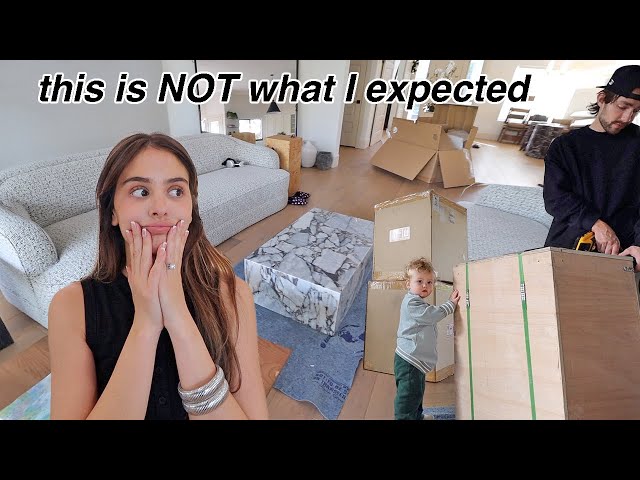 HUGE furniture delivery day…its all here!!