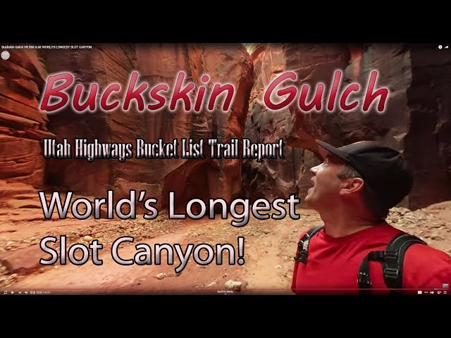 WORLD'S LONGEST SLOT CANYON Buckskin Gulch VR 360 5.6K