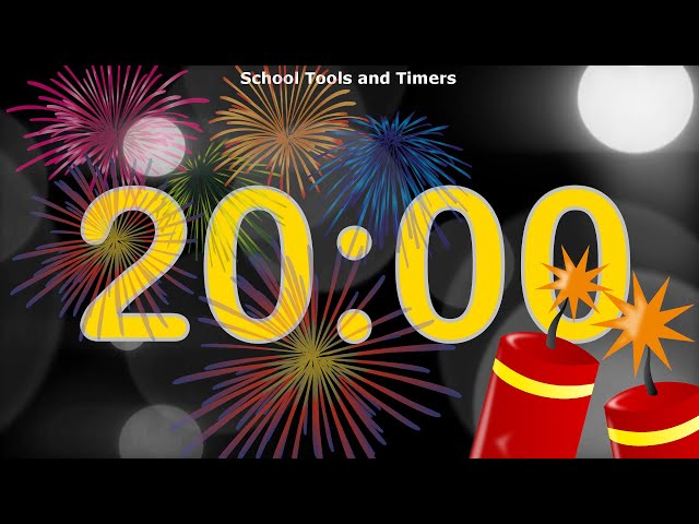 20 Minute Countdown Timer - New Year's Eve! 🎉🧨✨