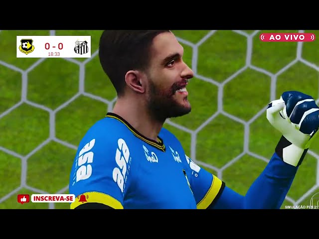 SÃO BERNARDO X SANTOS | AO VIVO COM IMAGENS DO PAULISTÃO | AGORA | JOGO HOJE | PES21