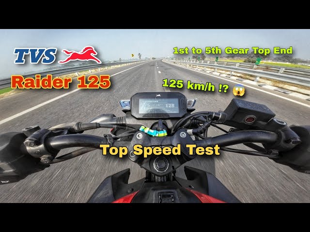 TVS Raider 125 Top Speed Test | All Gear Top End - Shocking Result 😱