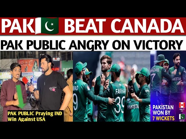 PAK PUBLIC ANGRY ON PAKISTAN VICTORY AGAINST CANDA | NOW THEY PRAISING INDIA 🇮🇳 TO WIN AGAINST USA |