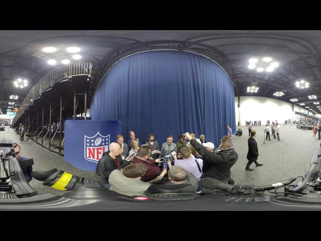 All-Access 360 look at Kevin Stefanski with the Cleveland media at the 2020 NFL Combine - MS&LL