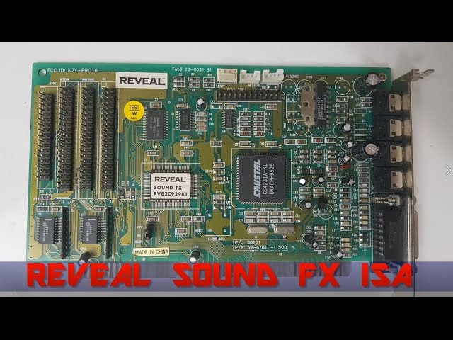 REVEAL SOUND FX (OPTI 82929A, Yamaha YMF262) ISA Soundcard playing DOOM2 OPL3 music