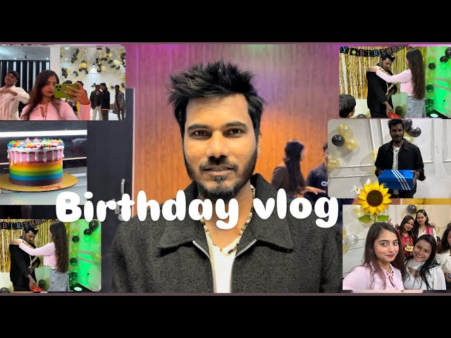 Birthday vlog 🌻//@janhvi_dubey dear @tony sir