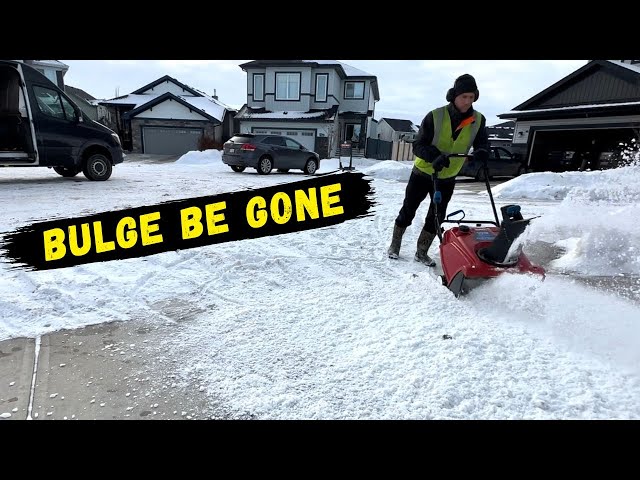 Getting rid of a bulgy lump of snow | Snow Removal Spruce Grove