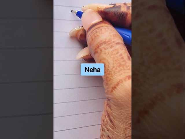 Neha #happy #handwriting #beautiful #tipsandtrick #request #name #art #artist @WriteItUp3