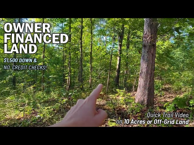 Trail Vid (10 Acres $1,500 Down!) Owner Financed Land for Sale in Arkansas - WZ03 #landforsale #land